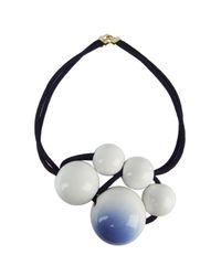 Marion Vidal - White To Blue Gradation Necklace - Lyst