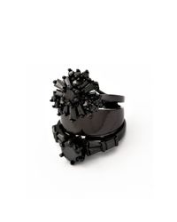Iosselliani | Black Memento Stacked Ring | Lyst