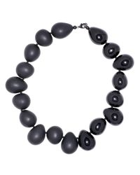 FLorian | Black Pebble Necklace | Lyst