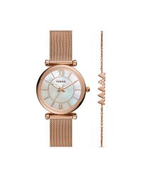 montre carrée femme fossil