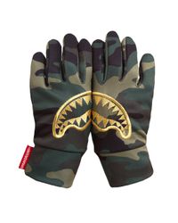 Sprayground Multicolor Gold Stencil Gloves for men