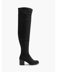 graceland Rubber E Overknee Laars Blokhak in het Zwart - Lyst