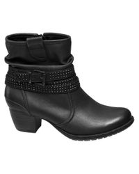 graceland Denim E Enkellaars Strass in het Zwart - Lyst