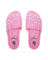 Ciabatte The Simpsons X D'ohnut Slide-on da Uomo di Vans in Rosa | Lyst