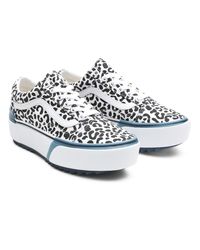 Vans Canvas Uv Ink Old Skool Stacked Schoenen in het Wit - Lyst