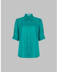 Varana Heavenly Shirt With Short Sleeves - Green