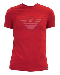 Armani Jeans - Red Tee for Men - Lyst