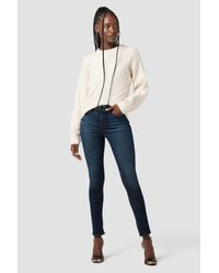 Hudson Jeans Nico Mid-rise Super Skinny Ankle Jean With Slit - Blue