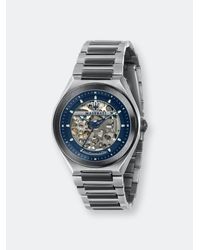 Maserati Triconic R8823139003 Silver Stainless-steel Hand Wind Fashion Watch - Blue