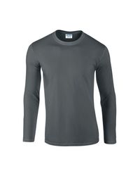Gildan Soft Style Long Sleeve T-shirt - Gray