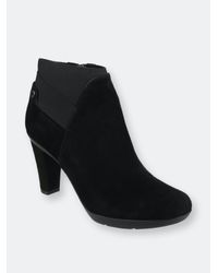 Geox Inspiration Pull On Ankle Boots in Black | Lyst