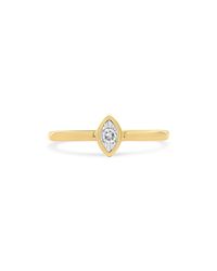 Haus of Brilliance 14k Yellow Gold Plated .925 Sterling Silver 1/20 Cttw Miracle Set Diamond Ring - Black