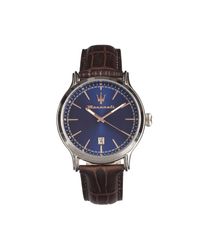 Maserati R8851118016 Brown Epoca Dress Watch - Blue