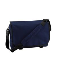 BagBase Mini Barrel Bag (One Size) (French Navy/Off  