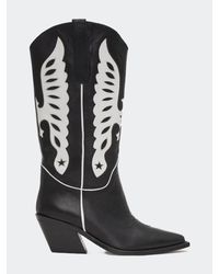 Anine Bing Mid Calf Tania Boots - Black