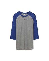 Alternative Apparel Dugout Vintage 50/50 T-shirt - Blue