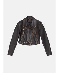 versace leather jacket price
