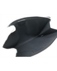 Fendi Black Leather Clutch Bag