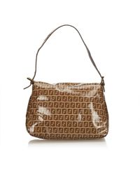 Fendi Baguette Brown Cloth