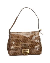 Fendi Baguette Brown Cloth