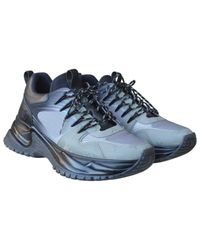 Louis Vuitton Run Away Grey Cloth Trainers in Gray for Men - Lyst