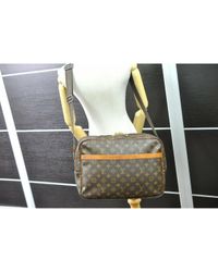 Louis Vuitton Reporter Brown Cloth Handbag