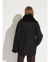 vince shearling cardi coat