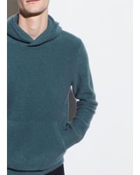 mens cashmere pullover hoodie