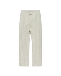 Fear Of God White Wool Trousers With A Pinstripe Pattern for men