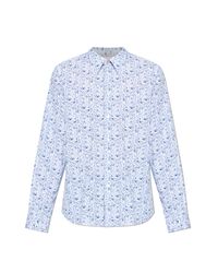 Paul Smith Blue Printed Shirt for men