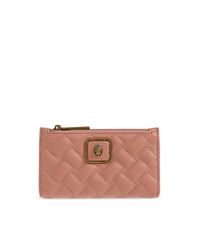 Kurt Geiger Pink Leather Folding Wallet