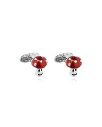 Paul Smith Red Cufflinks With Toadstool Motif for men