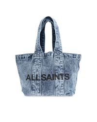 AllSaints Blue Shopper Bag 'Izzy'