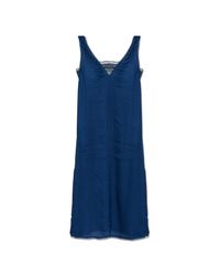 Zadig & Voltaire Blue Satin Dress "Renzo"