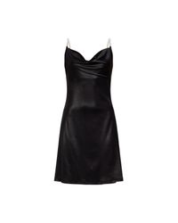 Versace Jeans Couture Black Dress With Pearl Straps