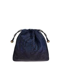 Etro Blue Patterned Bag