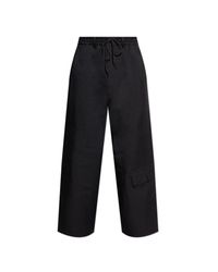 Y-3 Black Trousers With Pockets for men