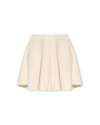 Alaïa Natural Silk Shorts