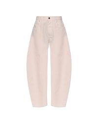 Alaïa White High-Waisted Trousers