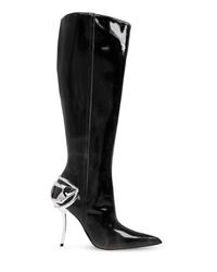 DIESEL Black Heeled Boots 'D-Ten&Half'
