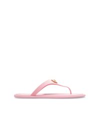 Versace Pink Flip-Flops With Logo