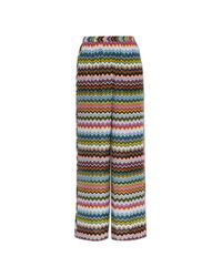Missoni White Wide-Leg Trousers