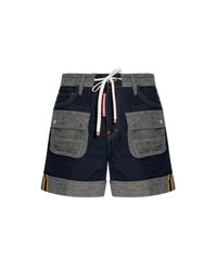 DSquared² Blue 'Cargo' Shorts
