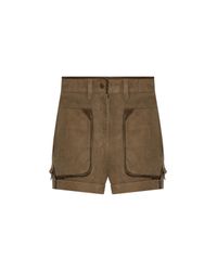 Isabel Marant Green "Marline" Suede Shorts
