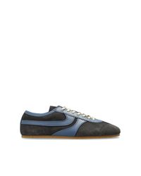Dries Van Noten Blue Sports Shoes With Logo for men
