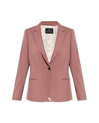 Paul Smith Pink Wool Blazer