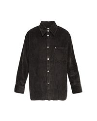 AMI Black Corduroy Shirt