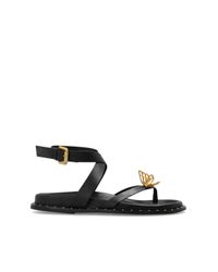 Sophia Webster Black 'mariposa Comfort' Leather Sandals