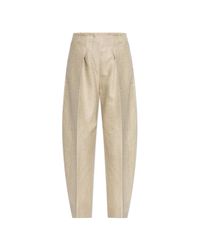 Jacquemus Natural "Ovalo" Trousers