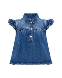 Ganni Blue Denim Top